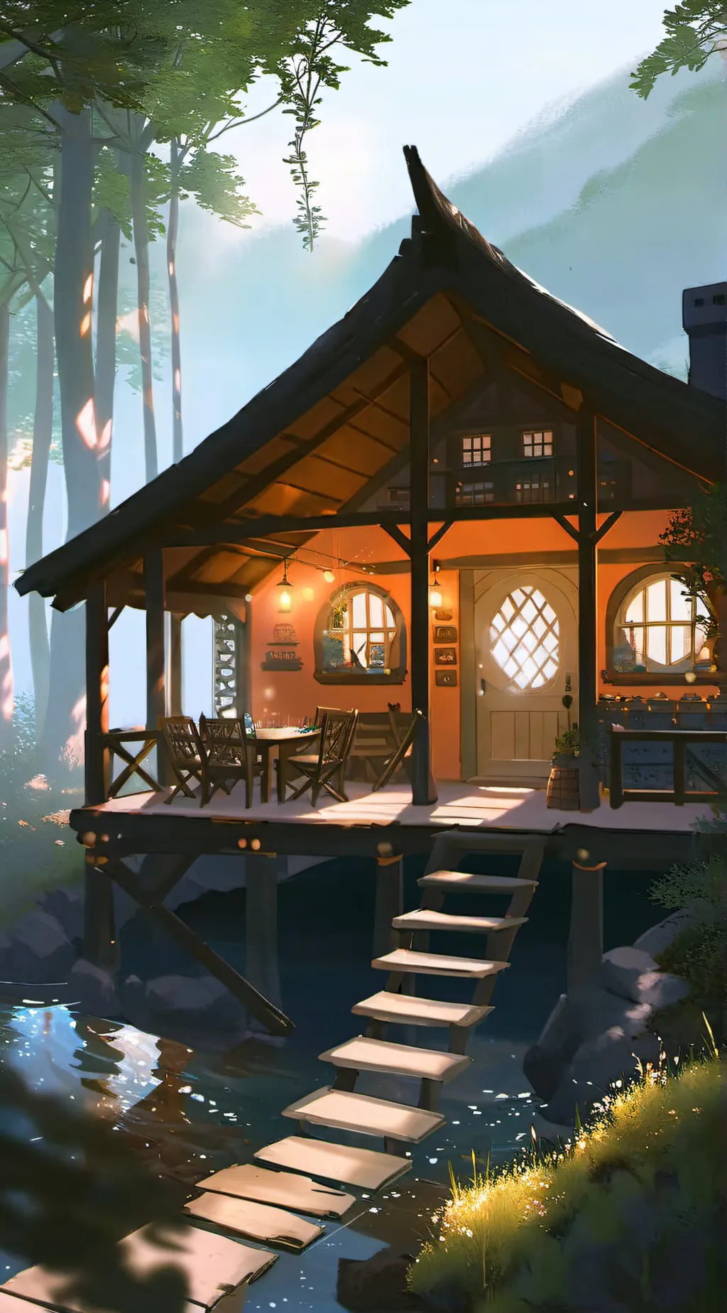 ai character: the burrow❤️ background