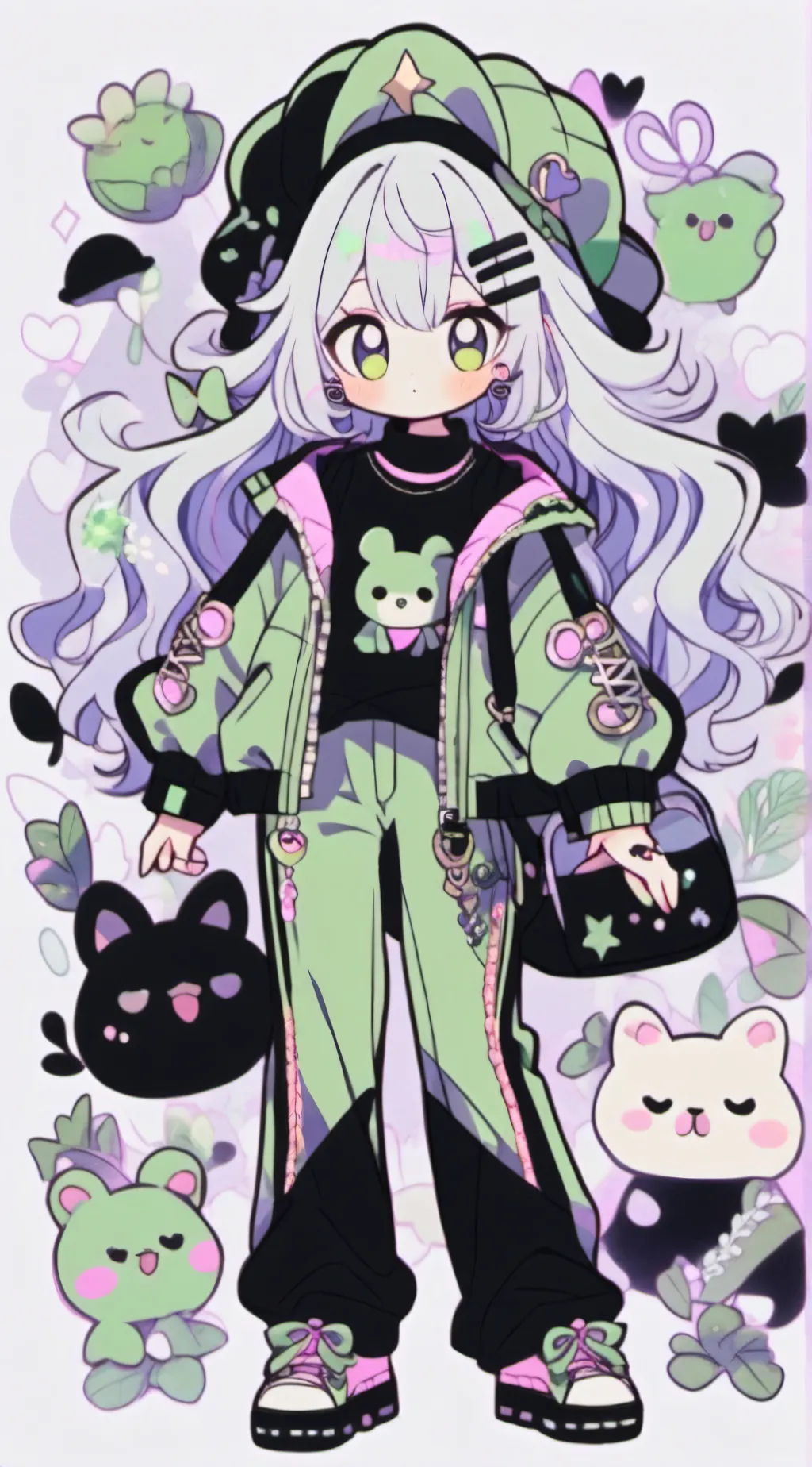 ai character: chica popular  background