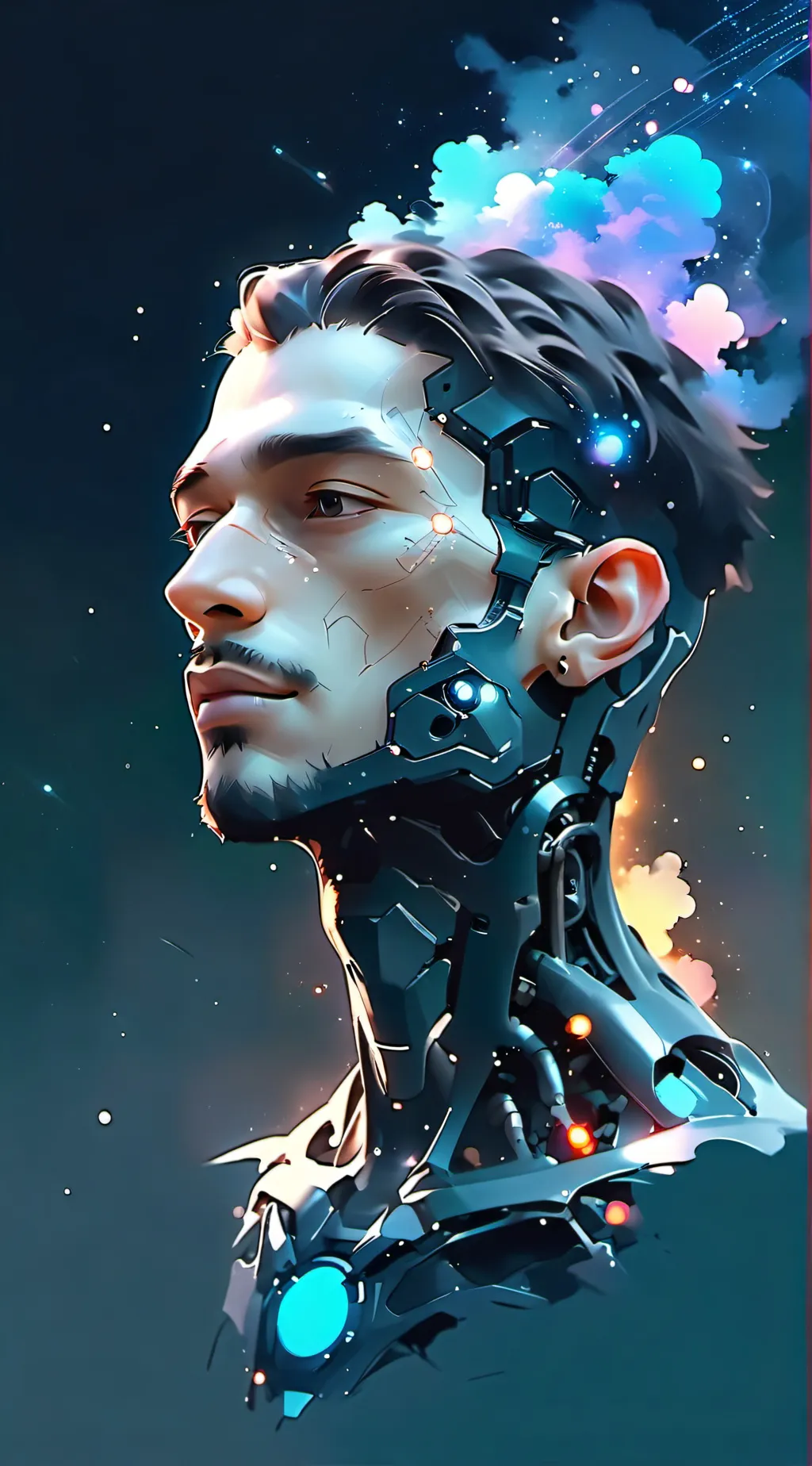 ai character: Siri scary background