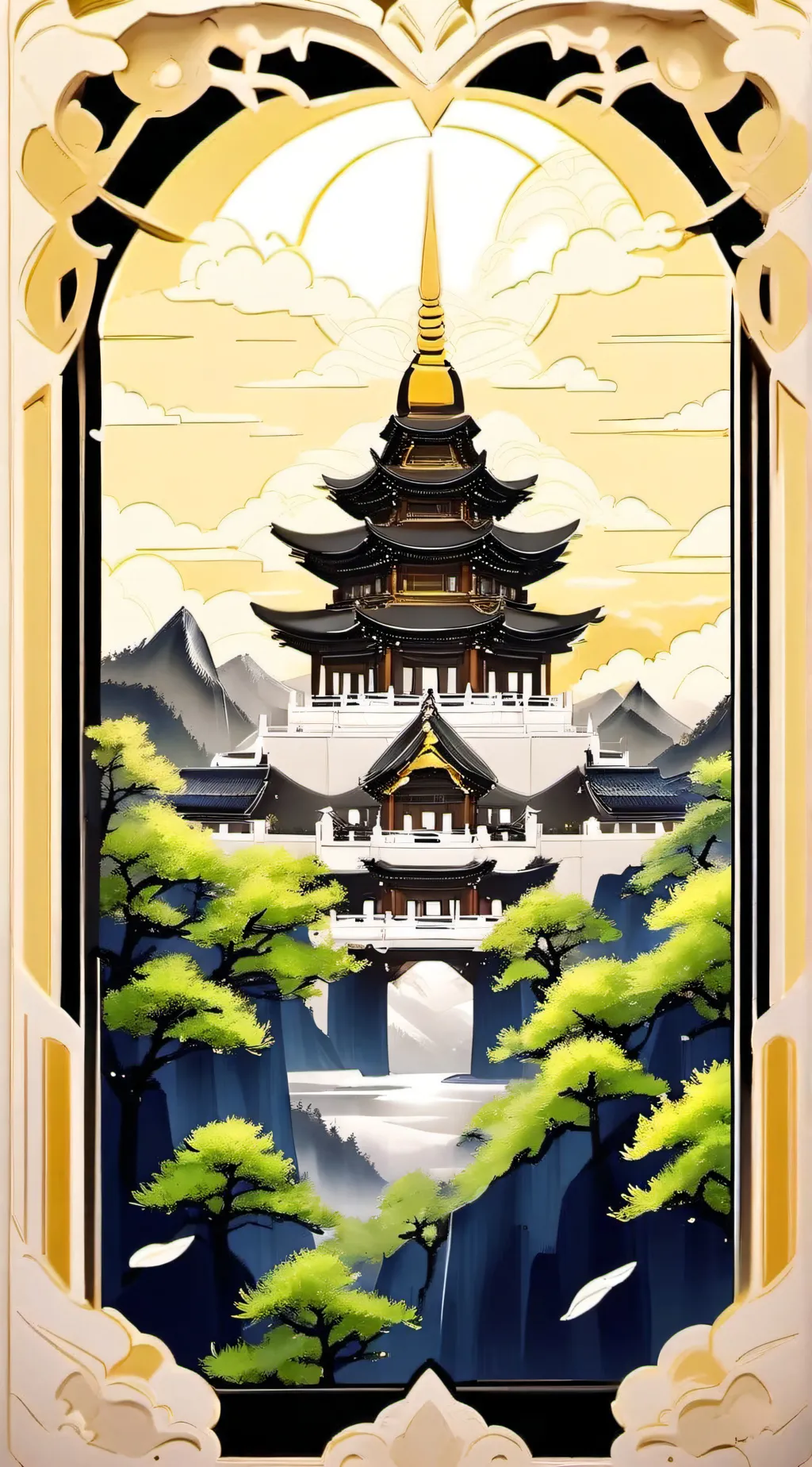 ai character: 12 zodiac signs  background