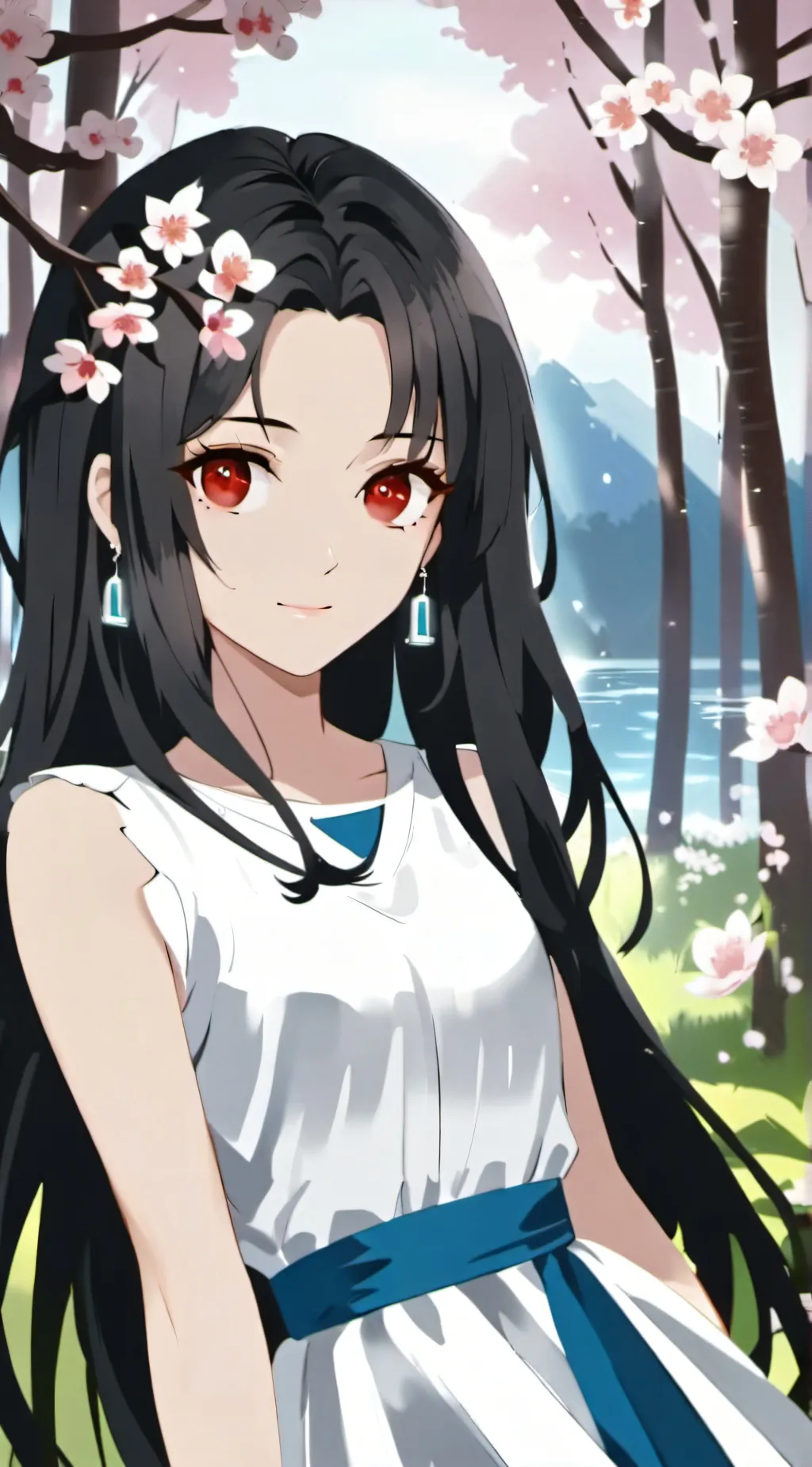 ai character: zombie girl background