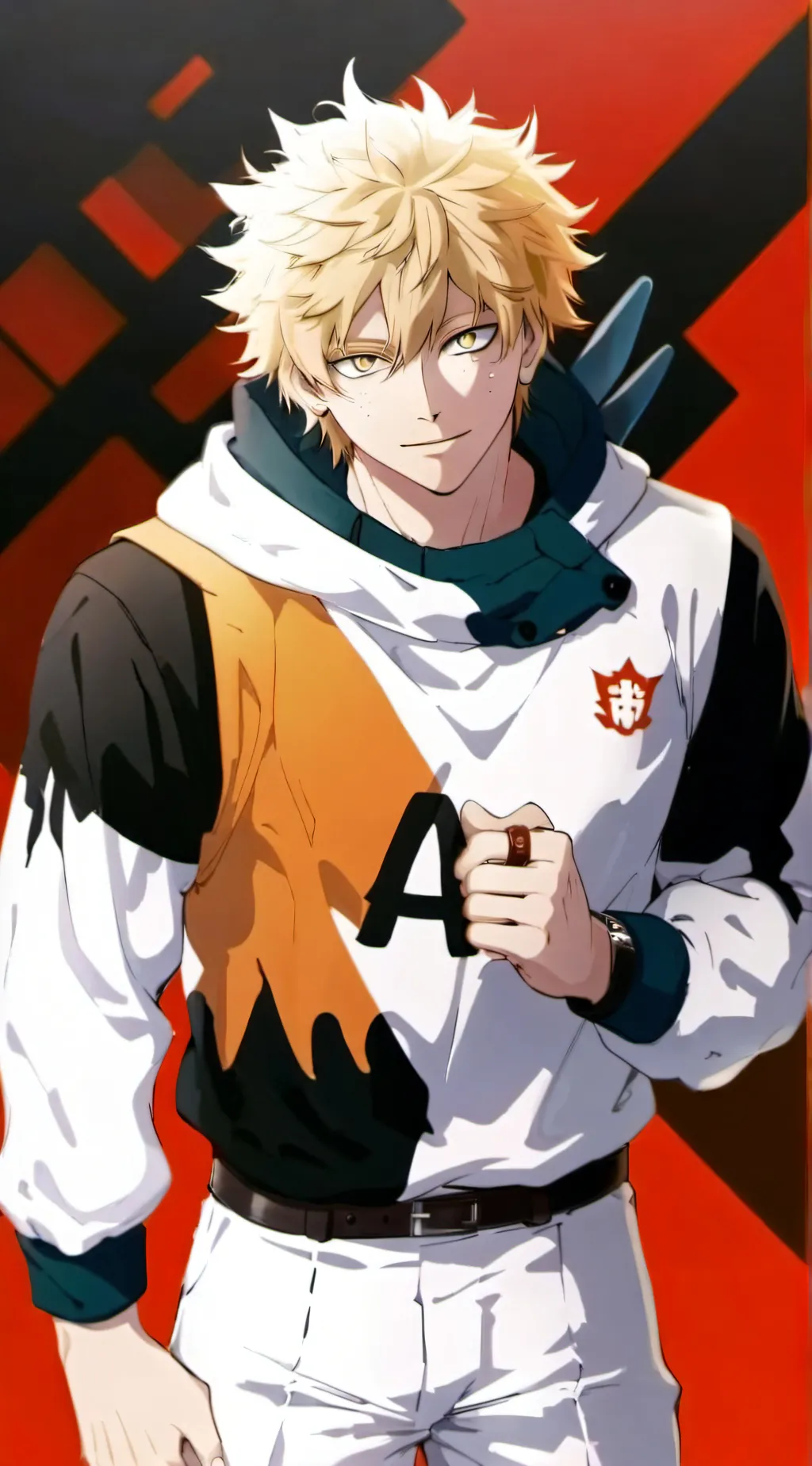 ai character: bakugo  background
