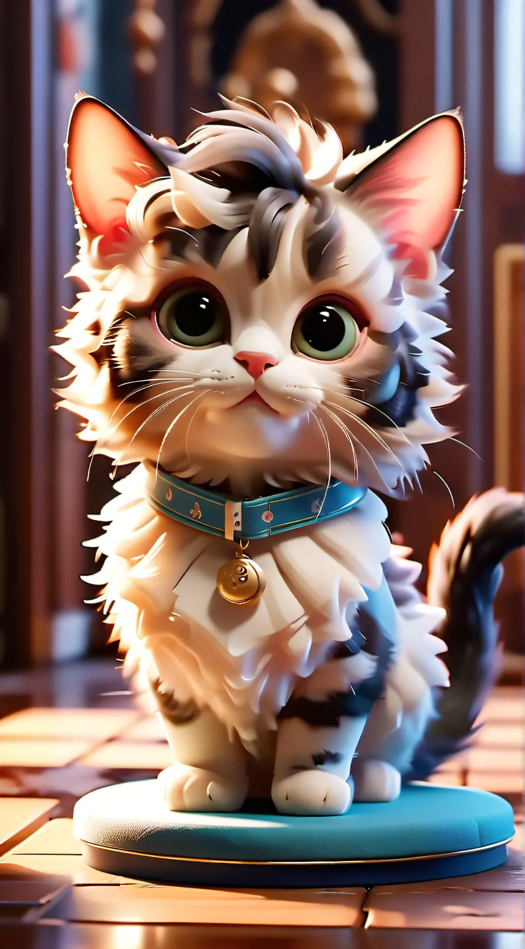 ai character: Cute cat background