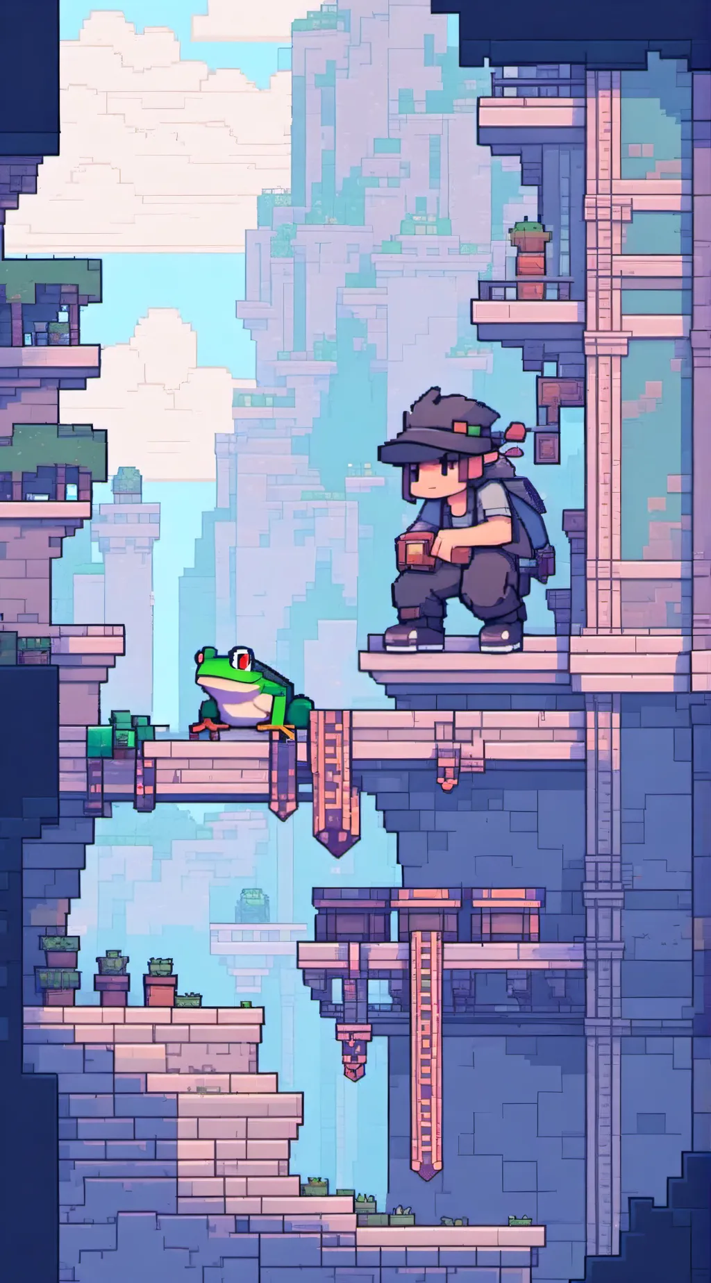 ai character: Parkour MC background