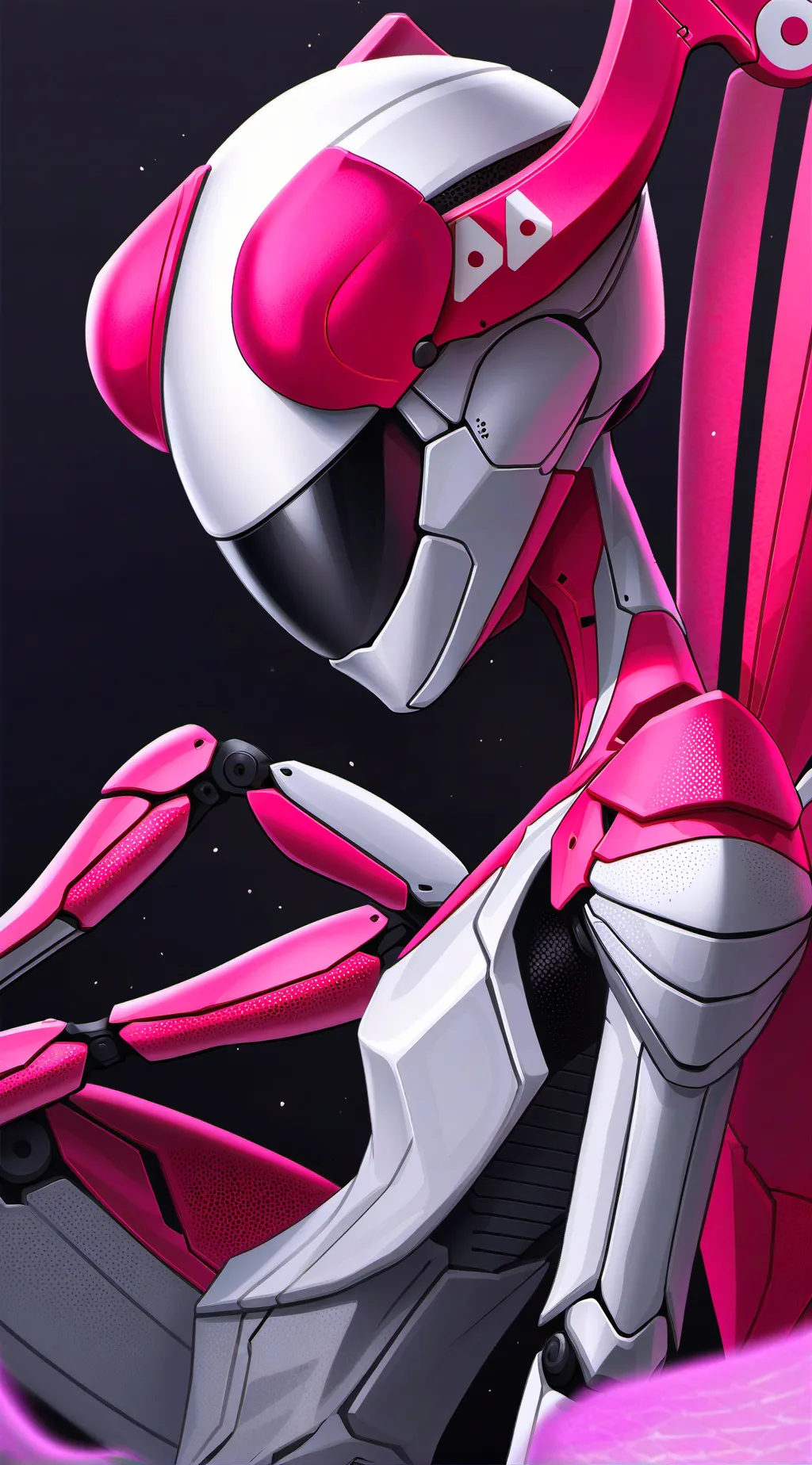 ai character: orhid girl background