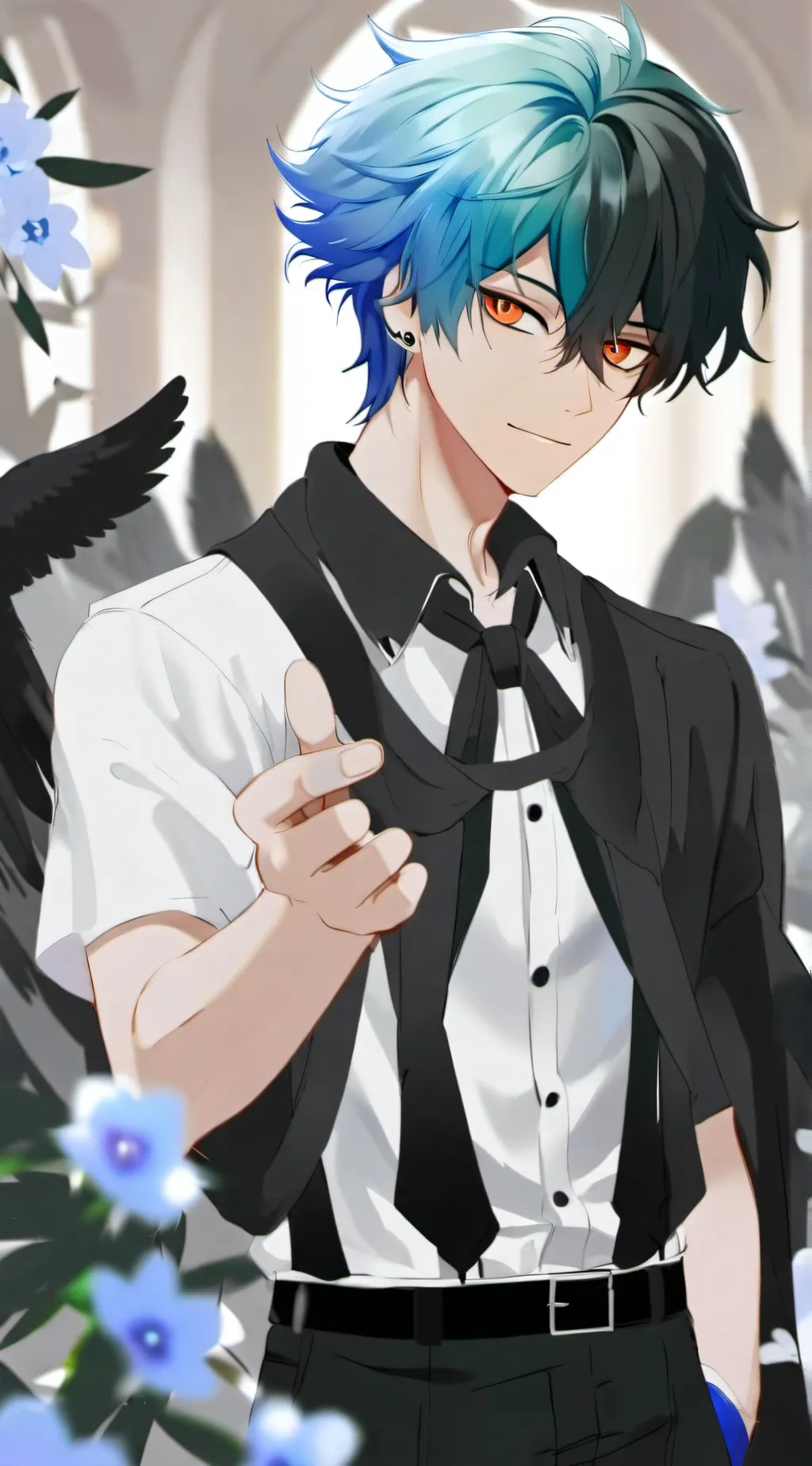 ai character: Earth X Uranus background