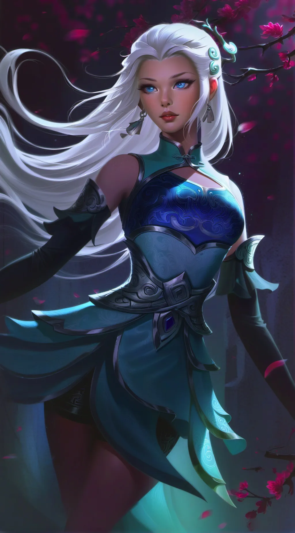 ai character: goddess background