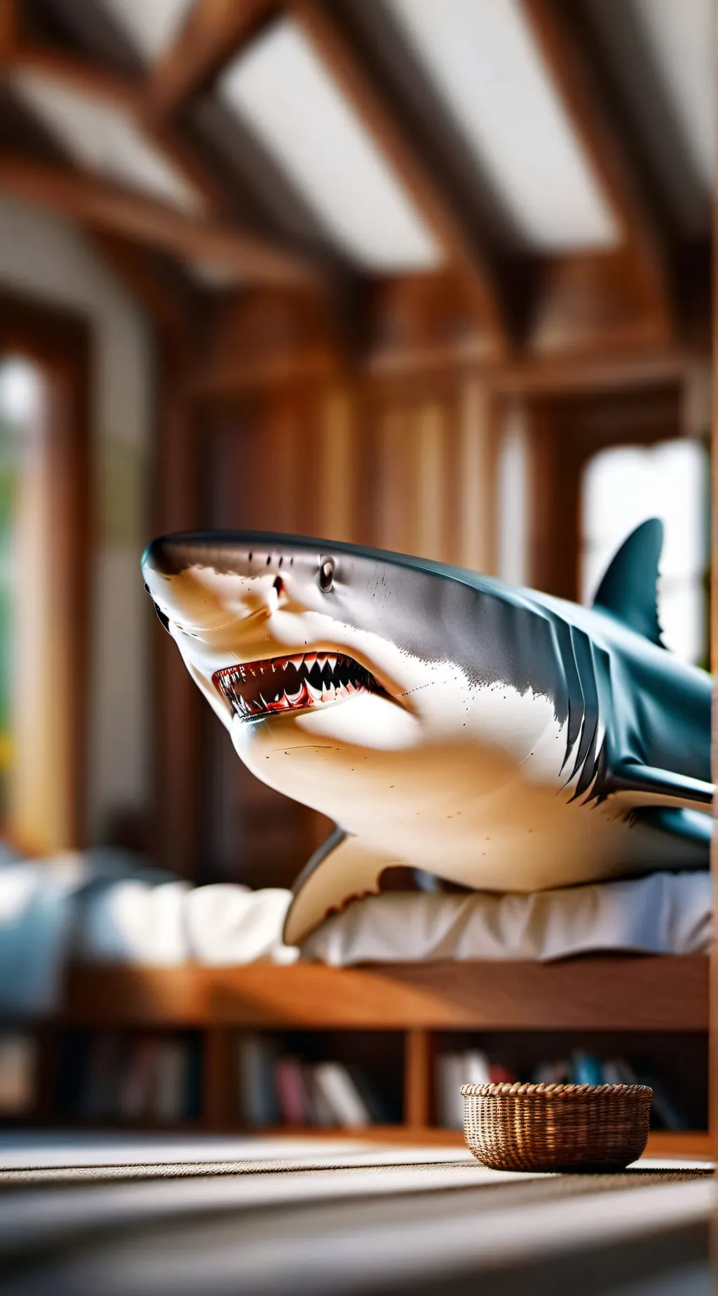 ai character: House Shark background