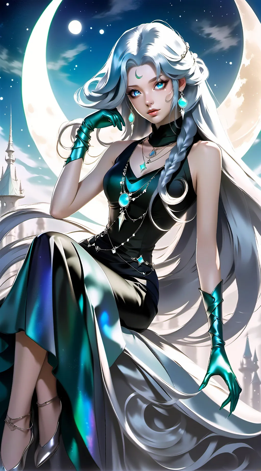 ai character: Lunar Eclipse background