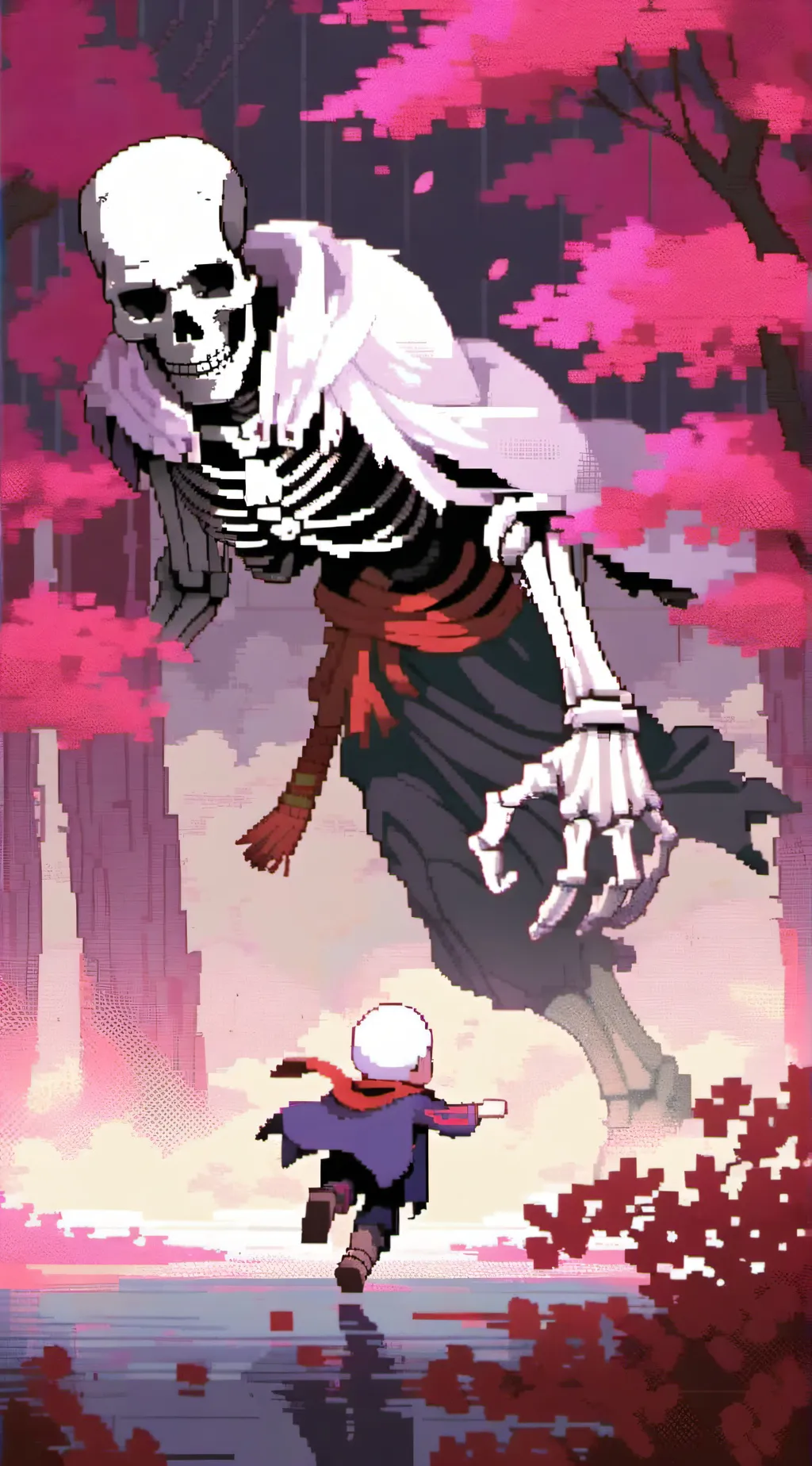 ai character: sans and papyrus background
