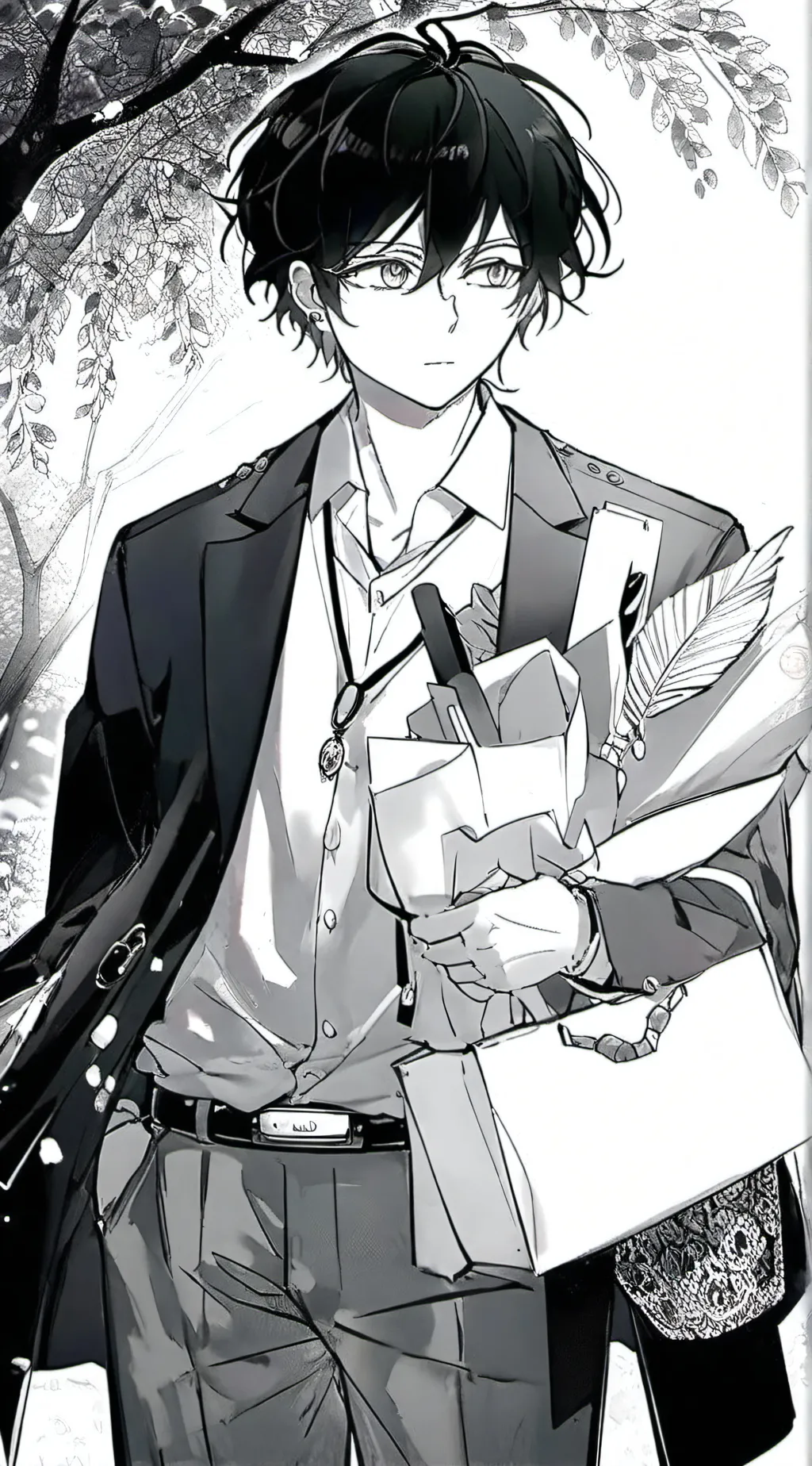 ai character: MHA Halloween background