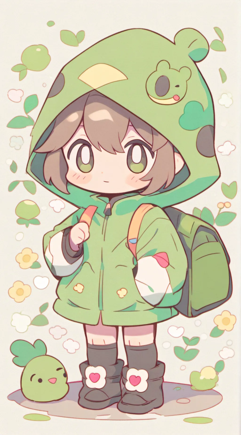 ai character: Frogy  background