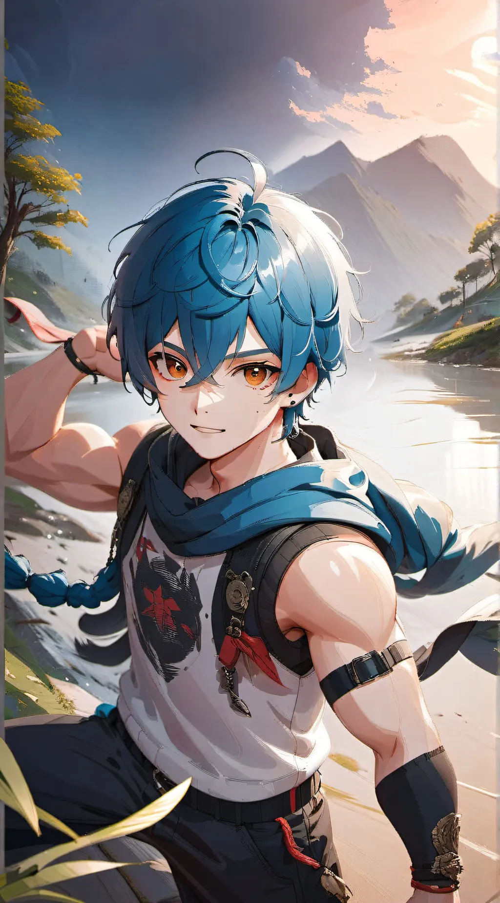 ai character: Corner  background