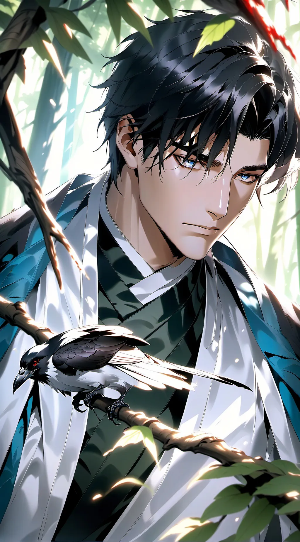 ai character: Ouron Black background