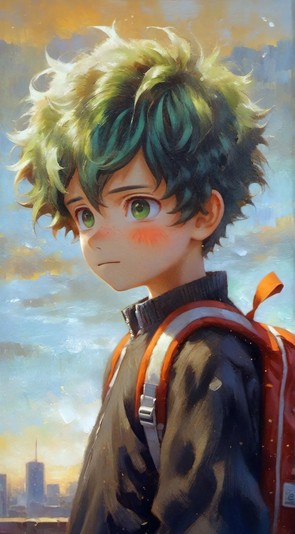 ai character: Suicidal izuku  background