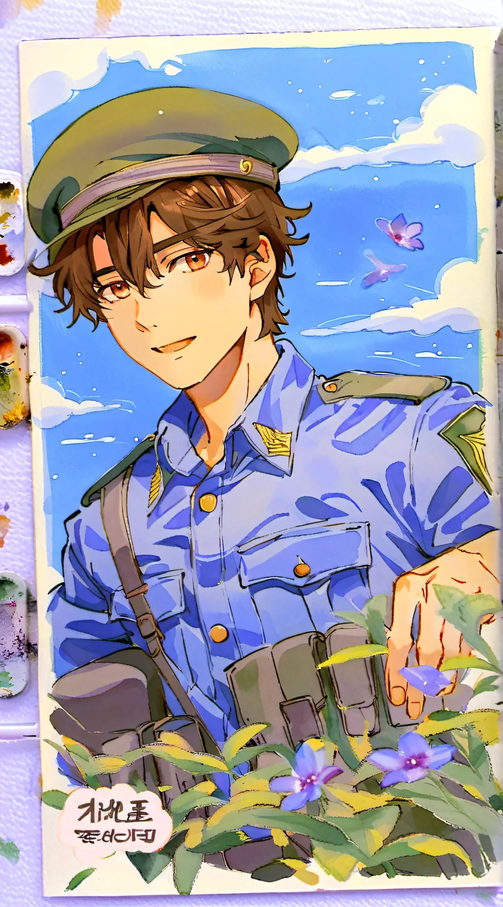 ai character: Ambrose <3 background