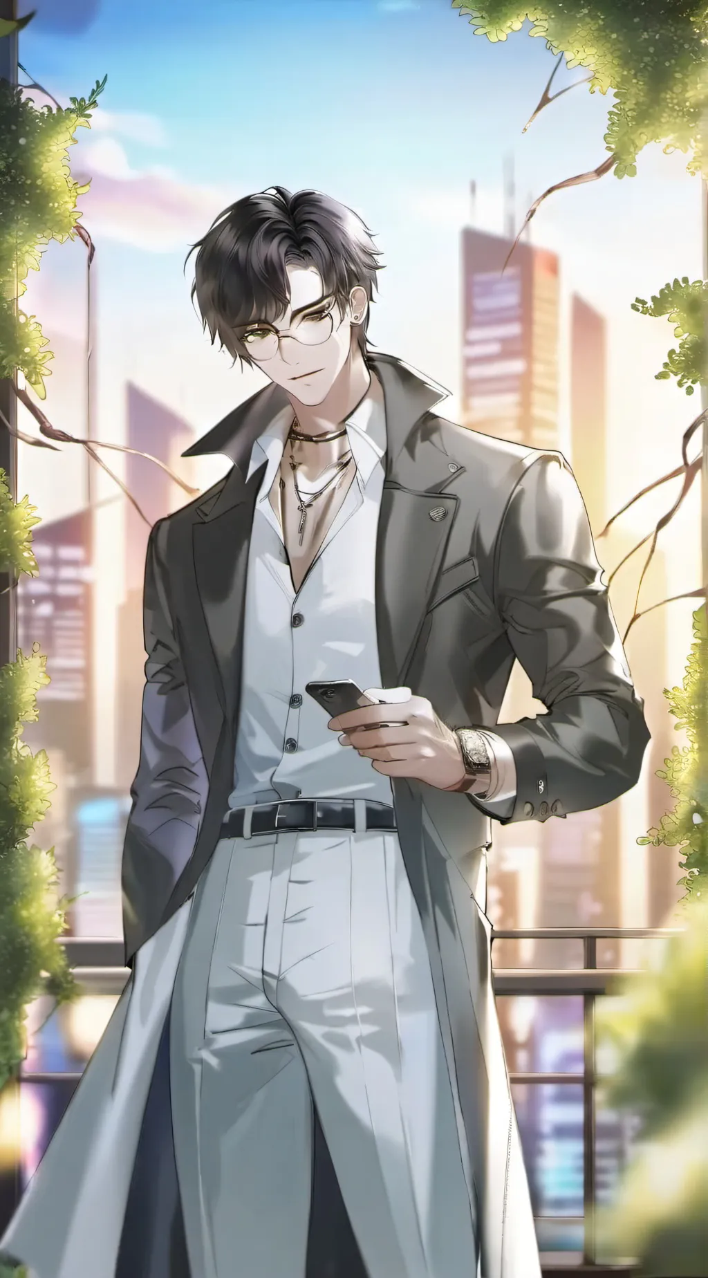 ai character: Adam🖤 background