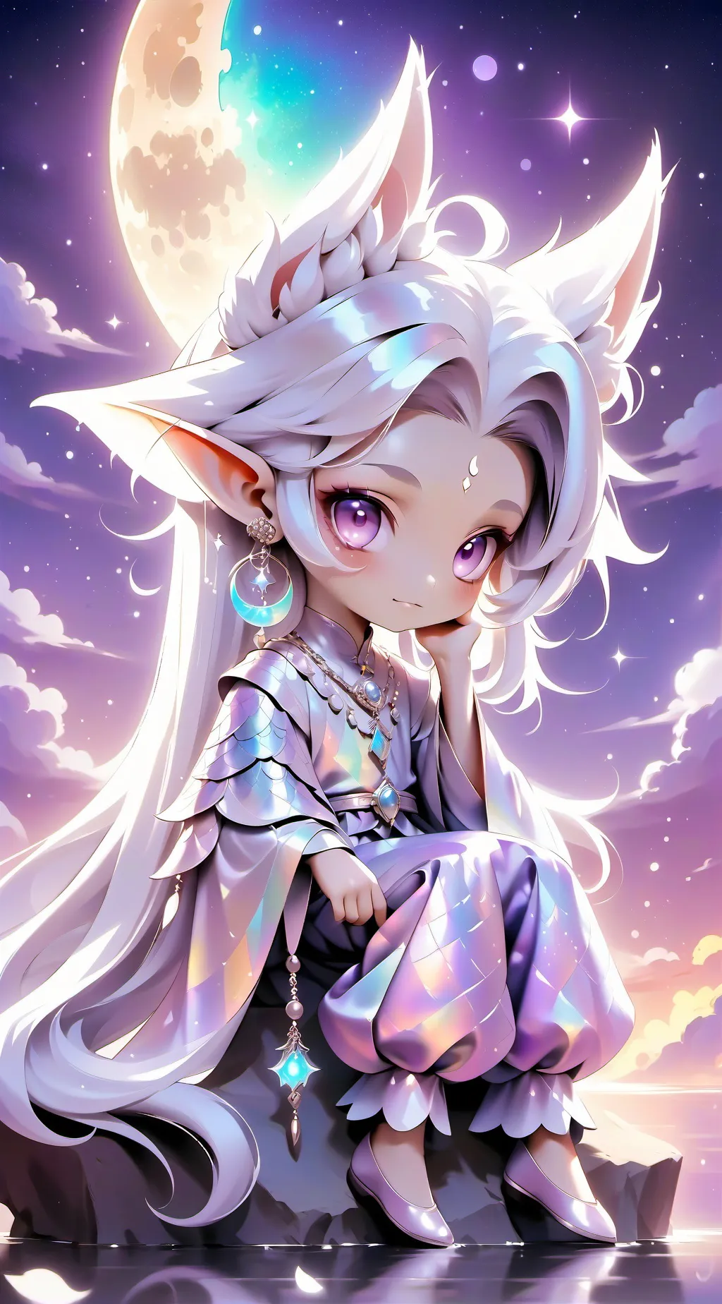 ai character: luney 🌕 background