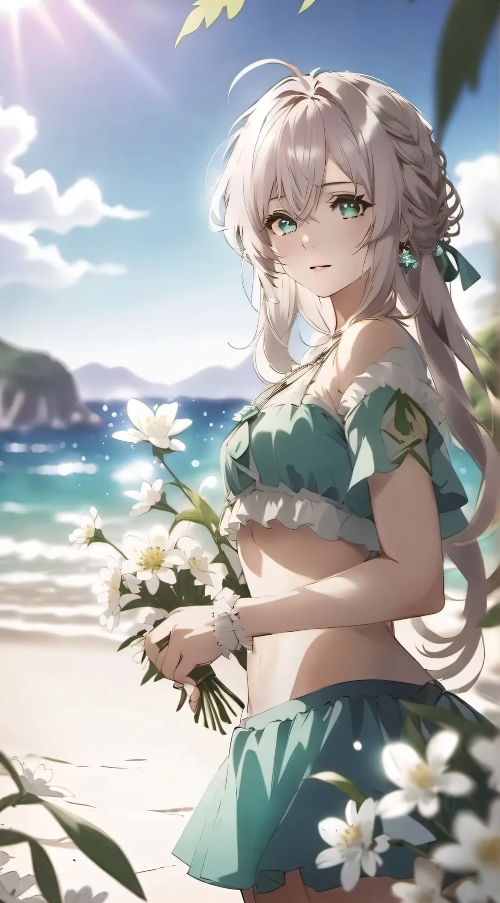 ai character: la mas bella background