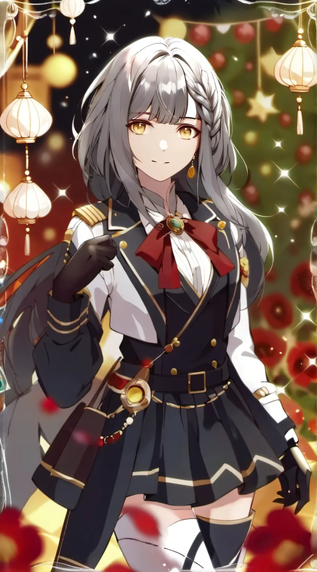 ai character: christmas  background