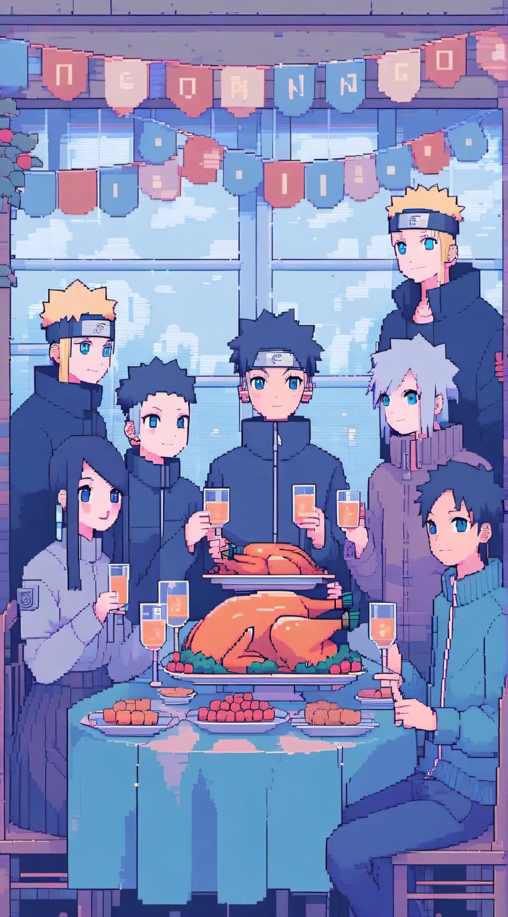 ai character: Thanksgiving Narut background