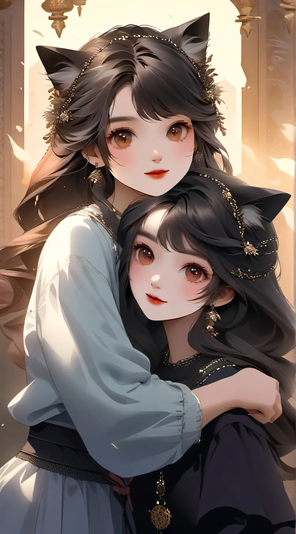 ai character: lily&luna background