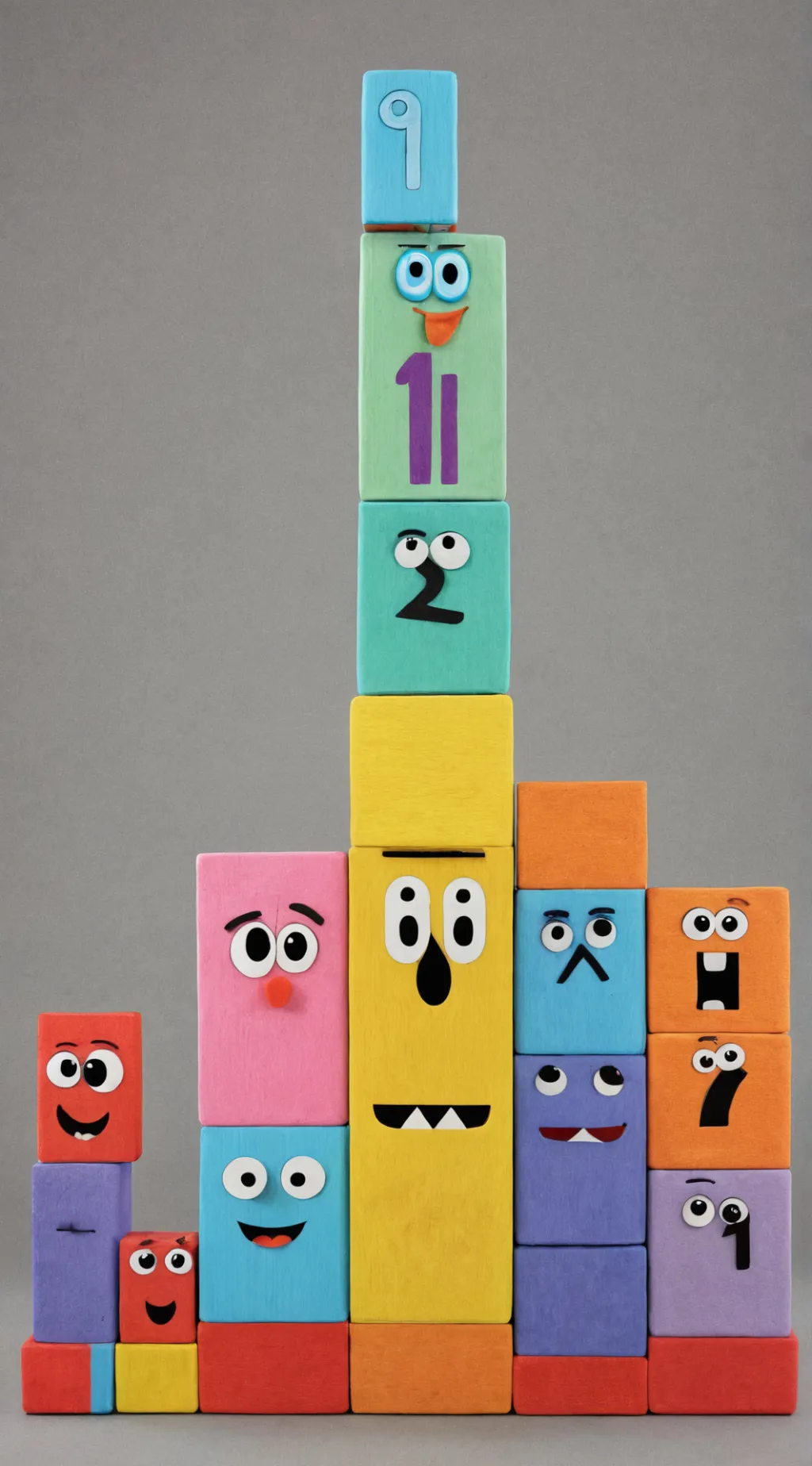ai character: numberblocks  background
