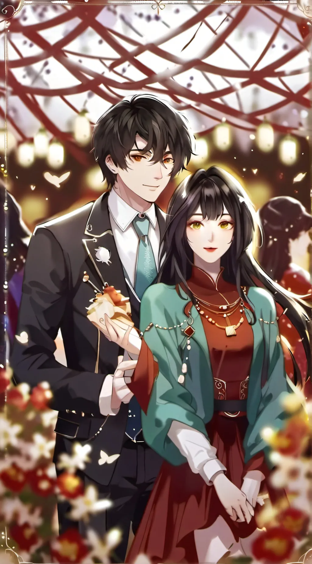 ai character: you and leo!💖: background