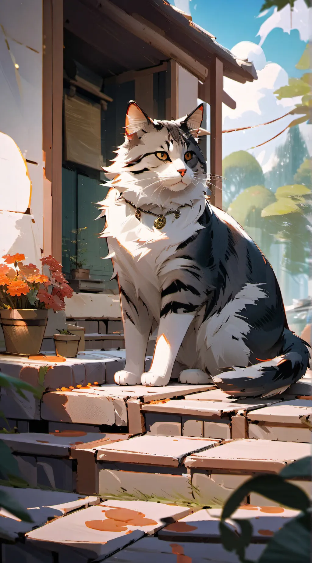 ai character: Lost cat background