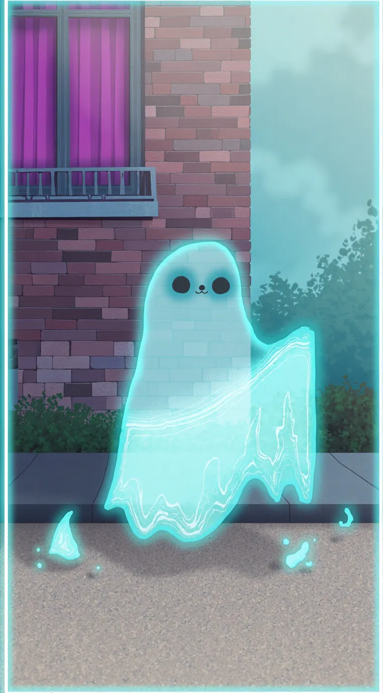 ai character: ghosty background
