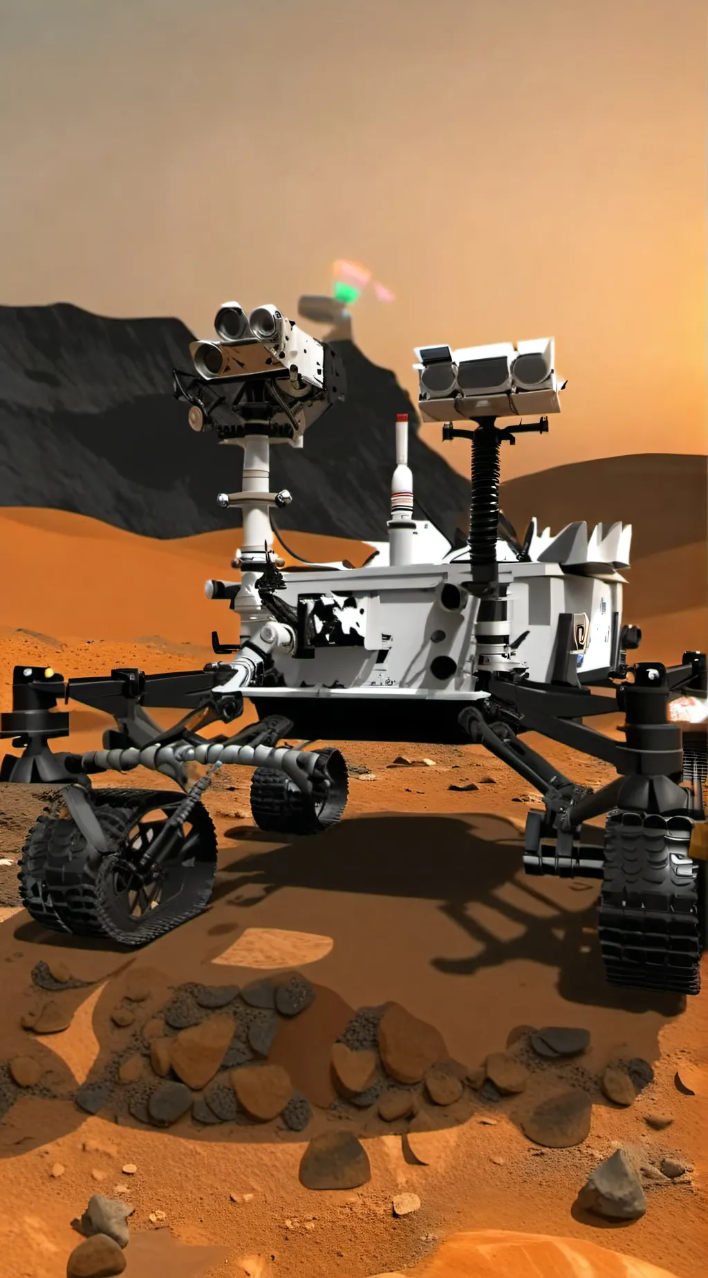 ai character: mars rover background