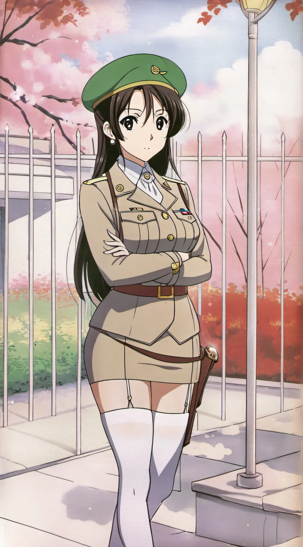 ai character: Novia militar 🎖️ background