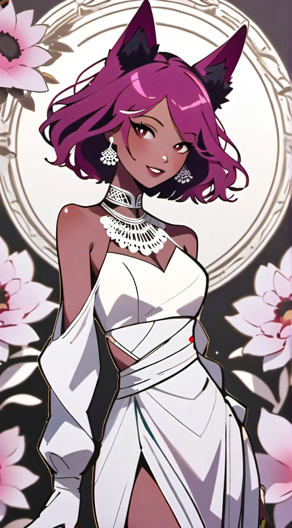 ai character: Mauve background