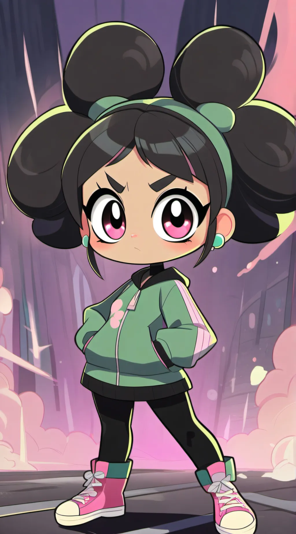 ai character: Power puff girls🧋 background
