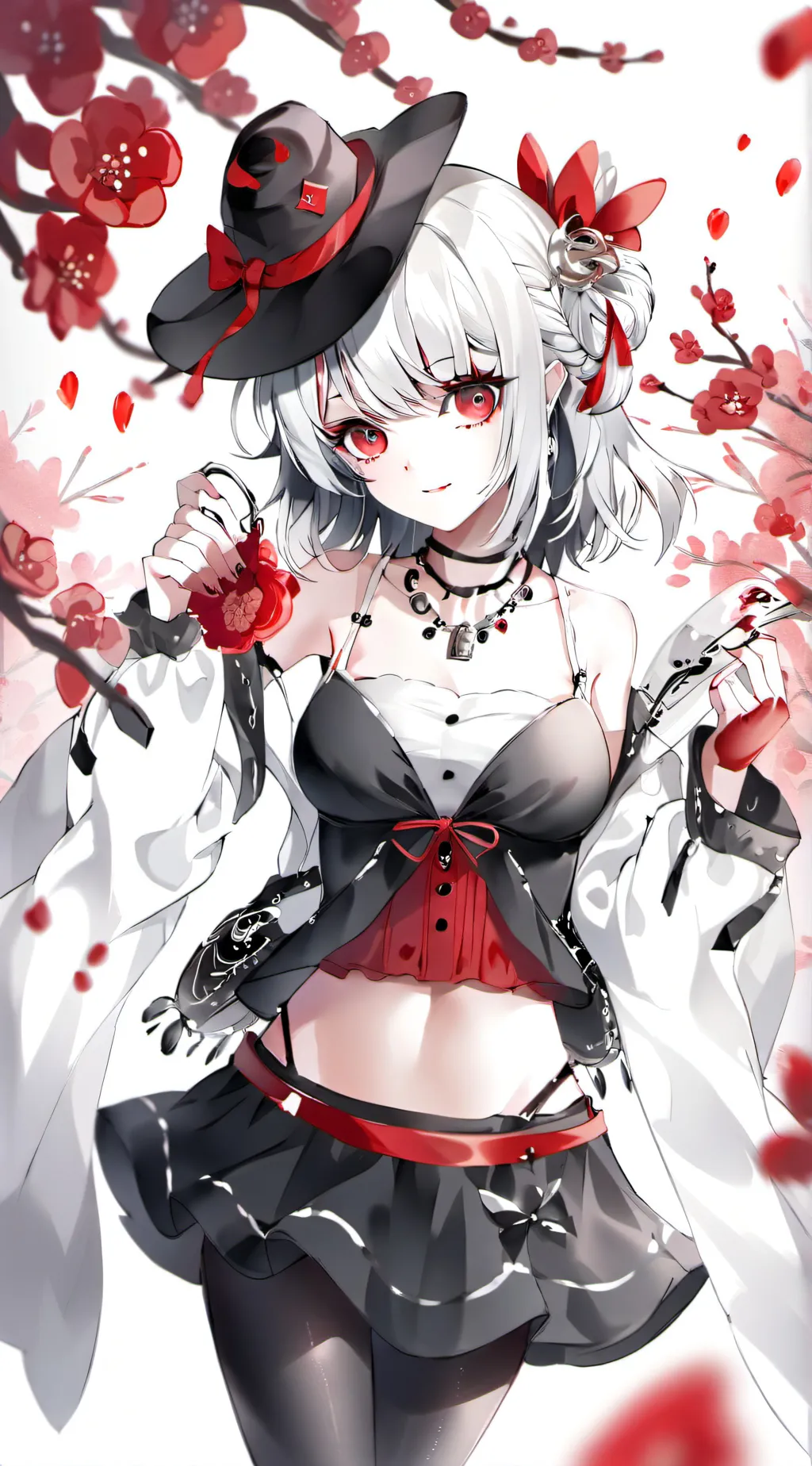 ai character: Ghost girl. background