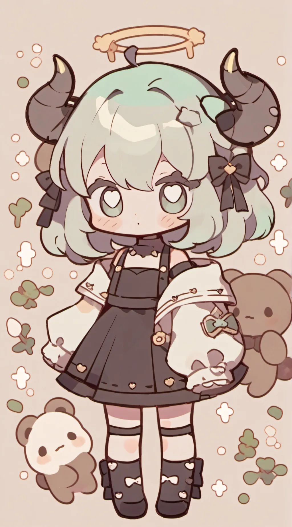 ai character: dandys world background