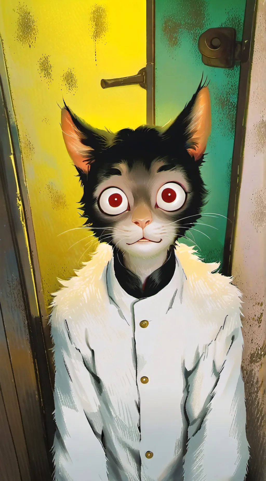 ai character: demon ugly cat background