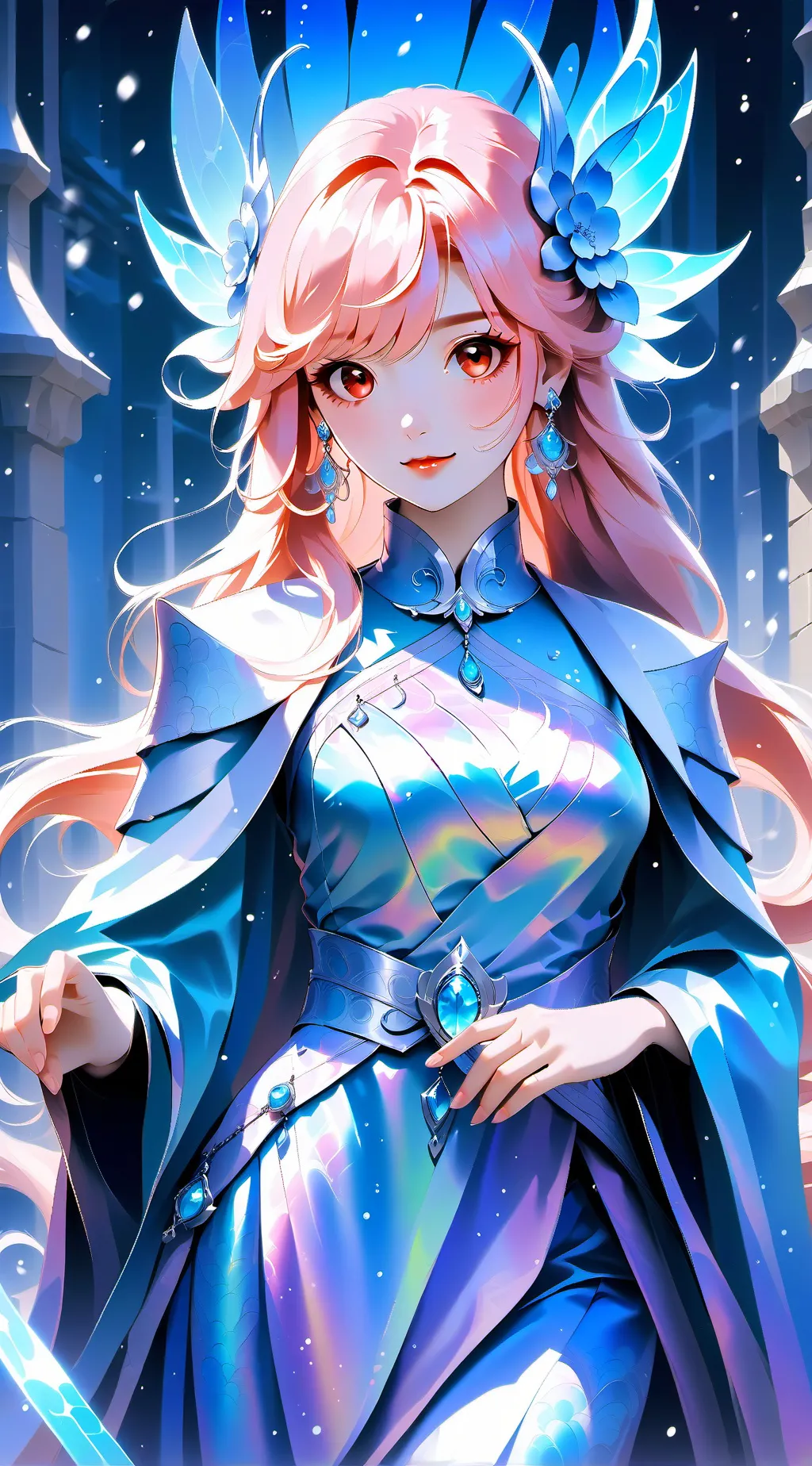 ai character: iris•^• background