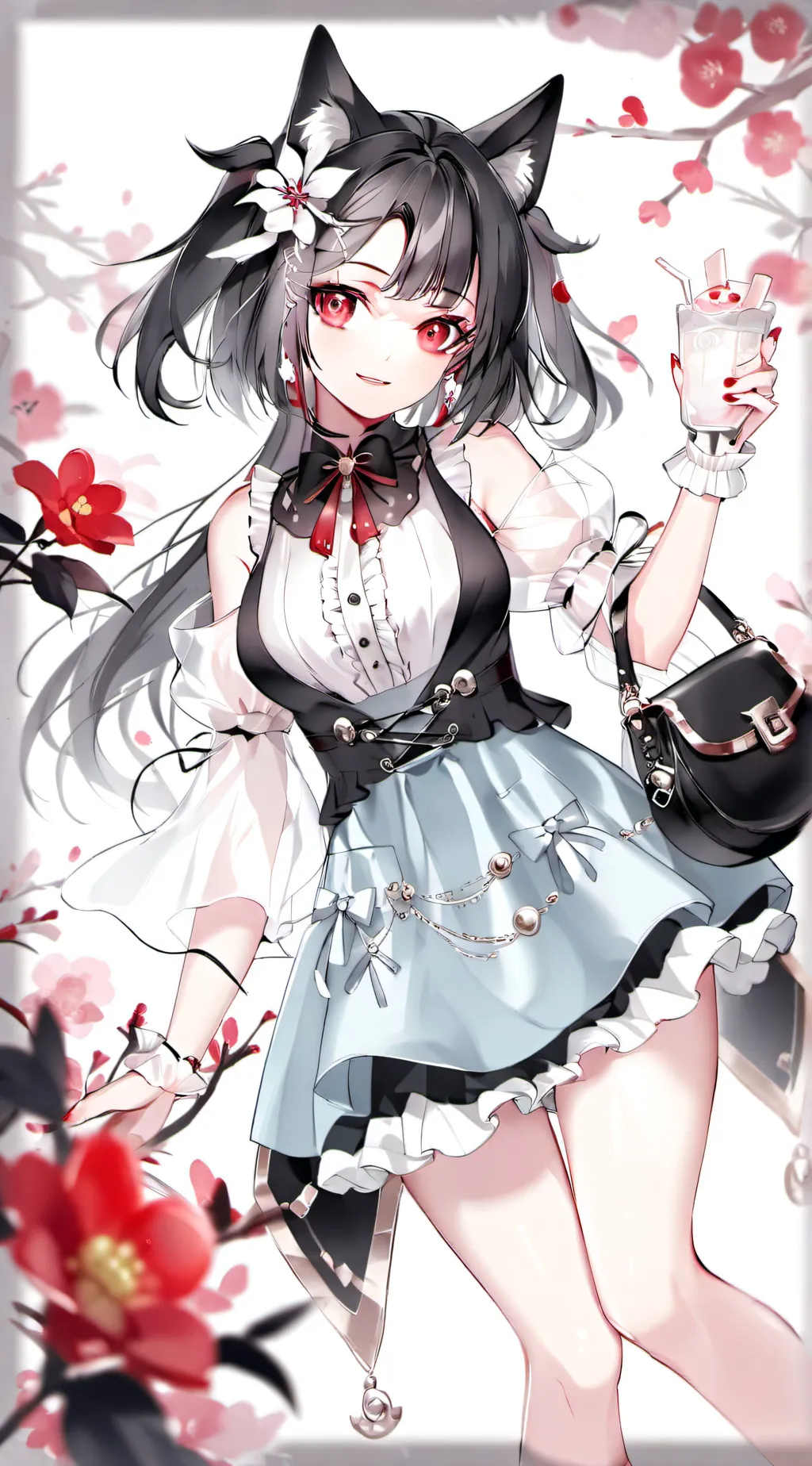 ai character: Scarlet background