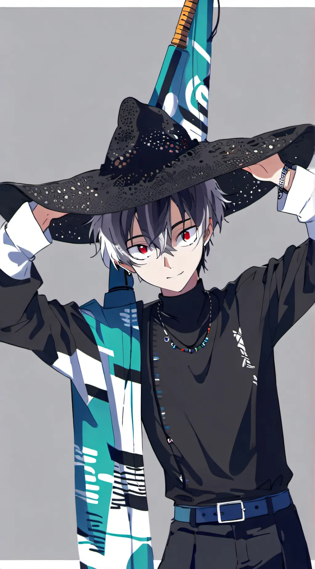 ai character: KNY x BNHA background