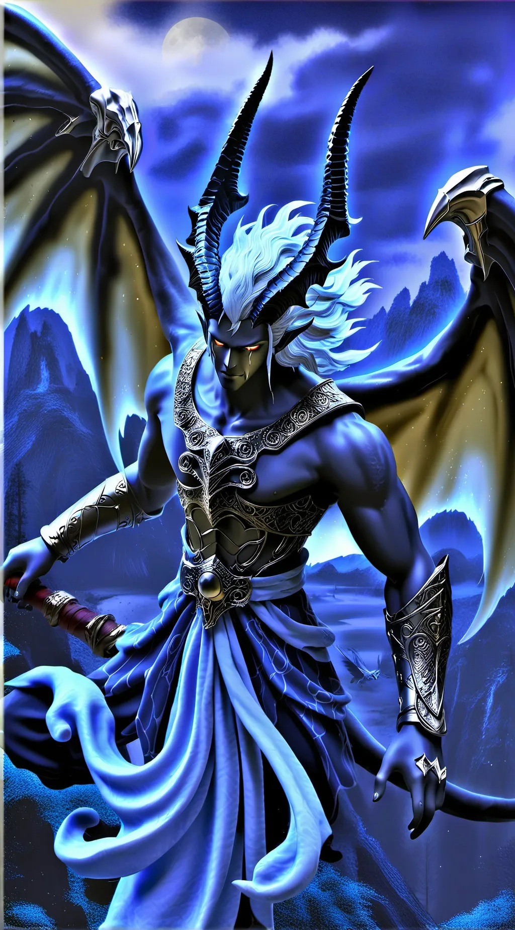 ai character: Azureon background