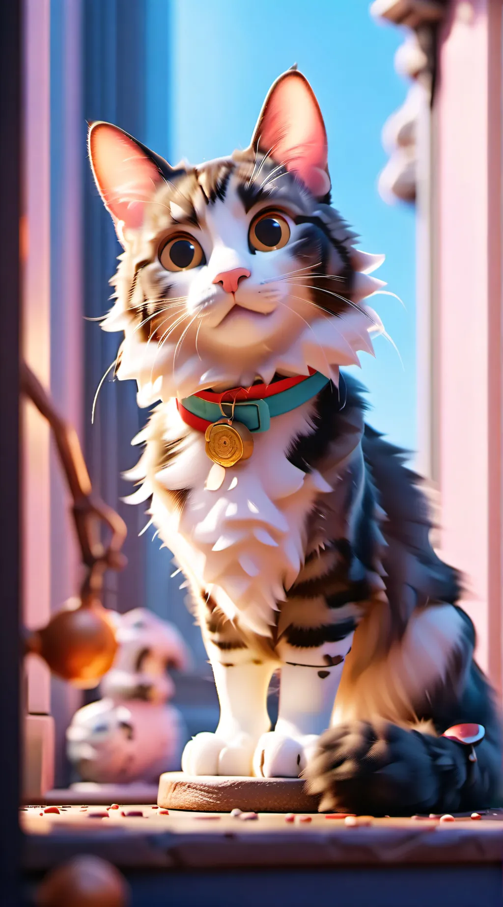 ai character: Gatito background