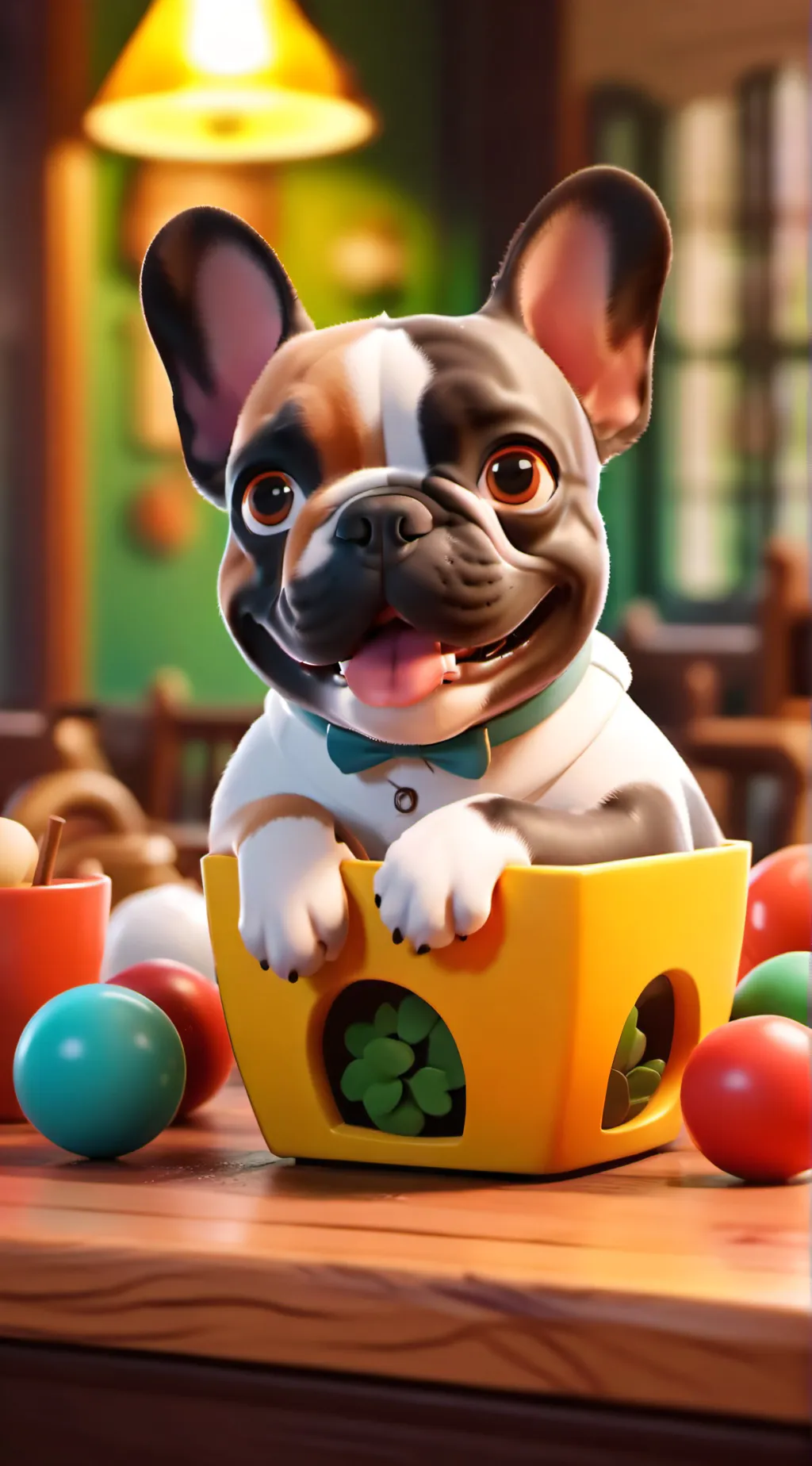 ai character: Frenchie background