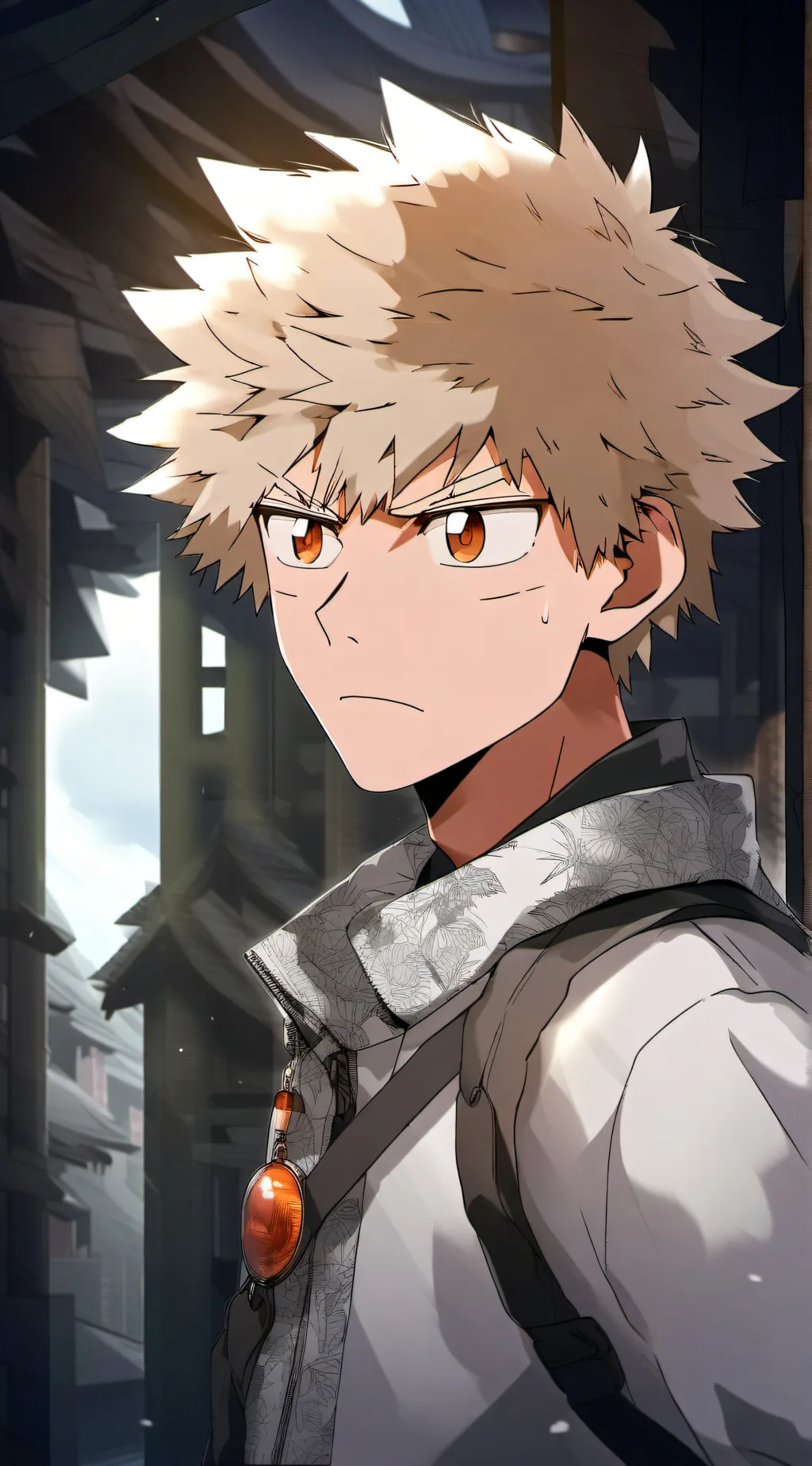 ai character: katsuki bakugo background