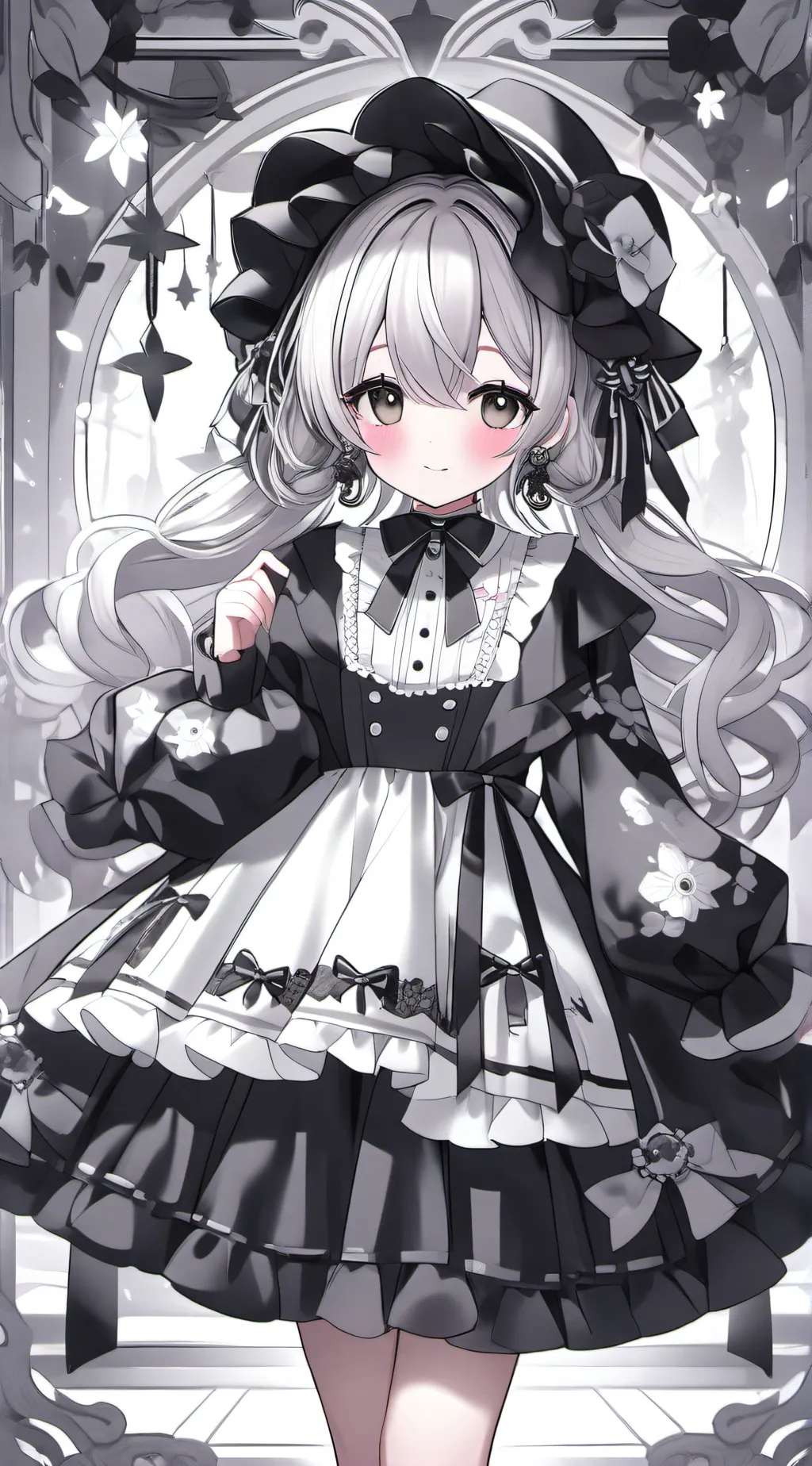 ai character: cinamoroll  background