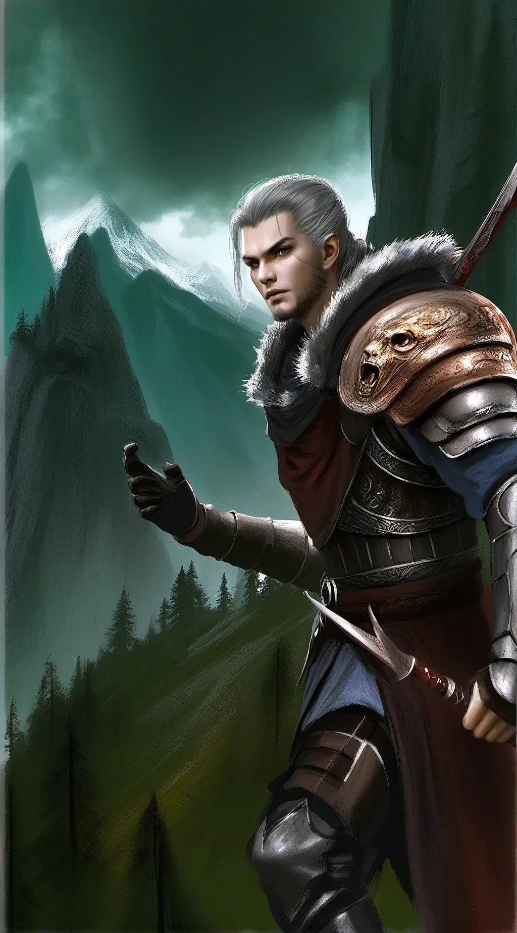 ai character: El cazador background