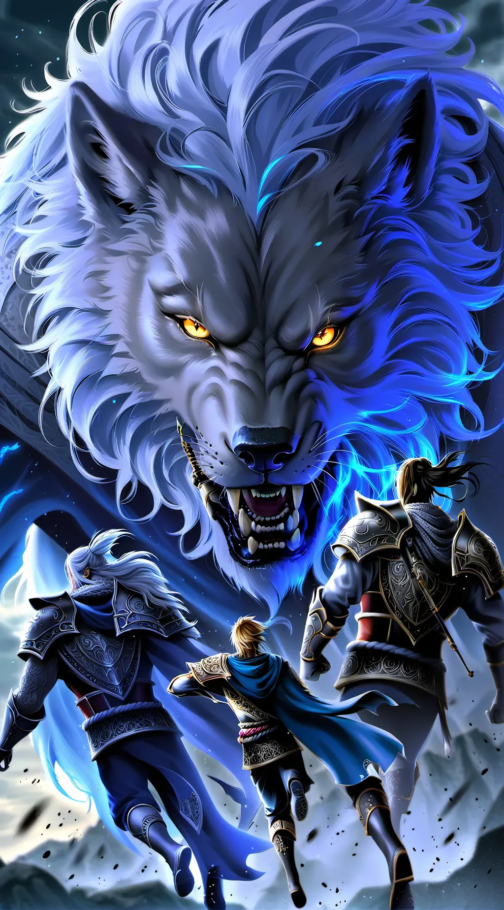 ai character: Ice background