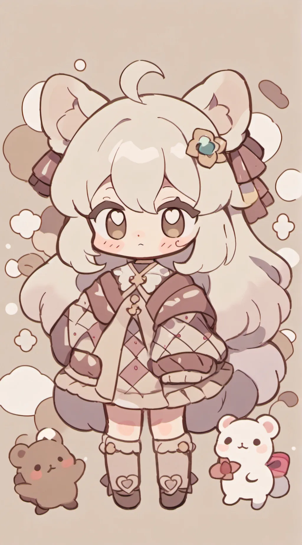 ai character: girlkisser background