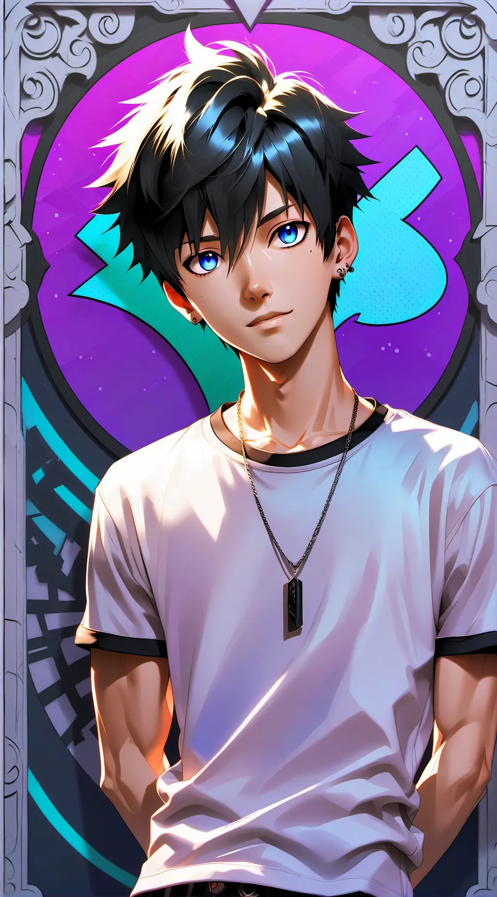 ai character: Ash background