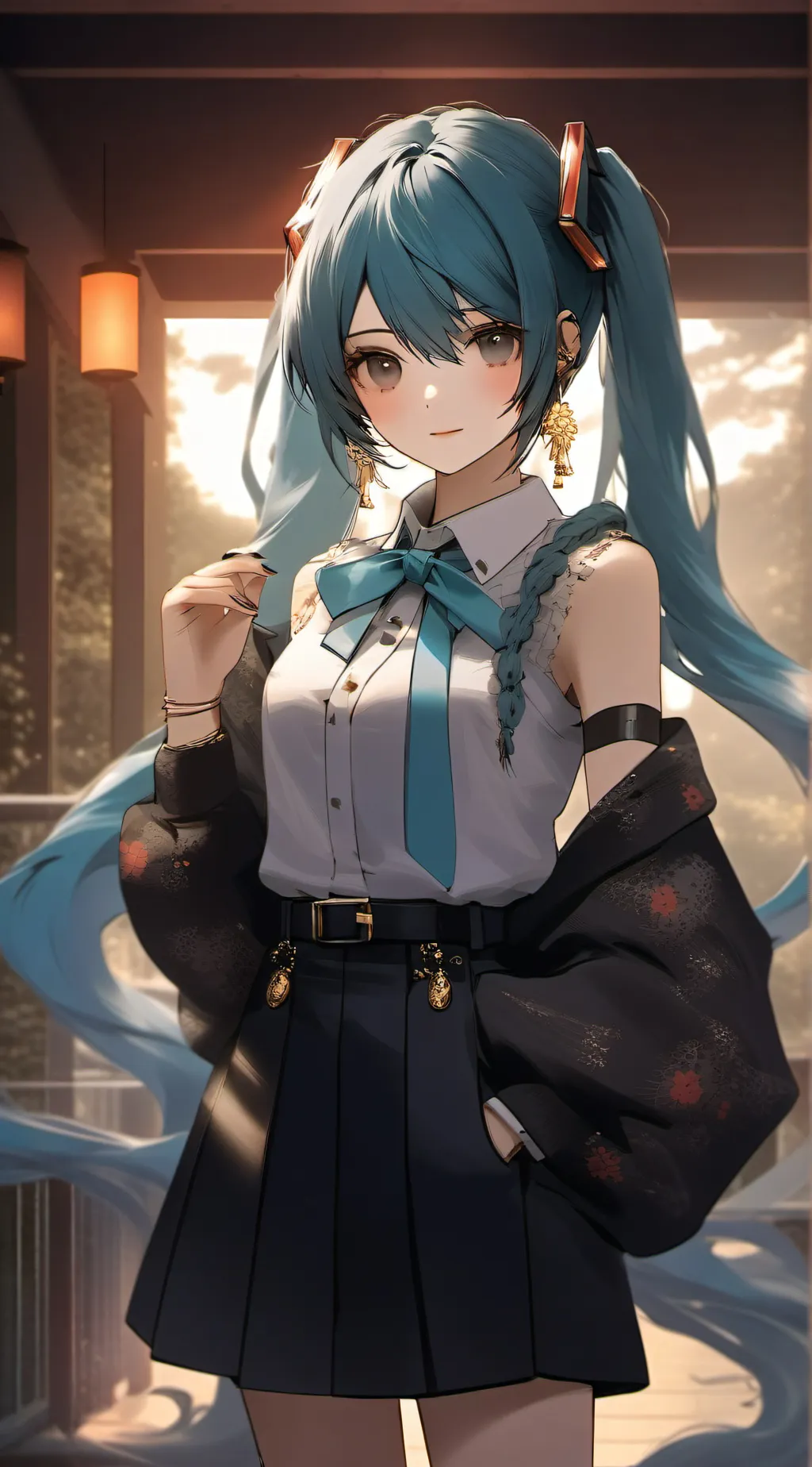 ai character: Miku background